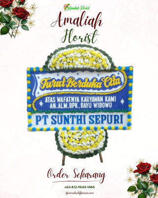 Papan Bunga Duka di Krandon